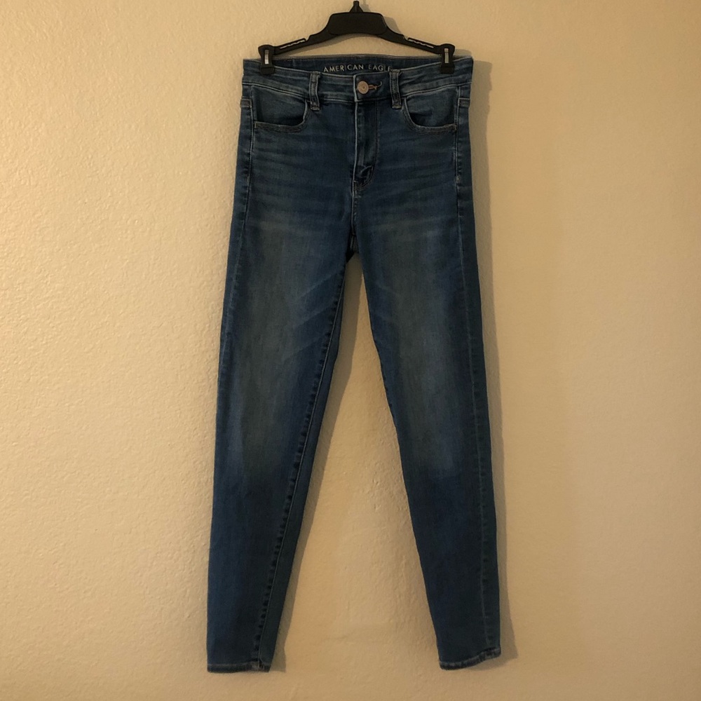 American eagle dark wash skinny jeans